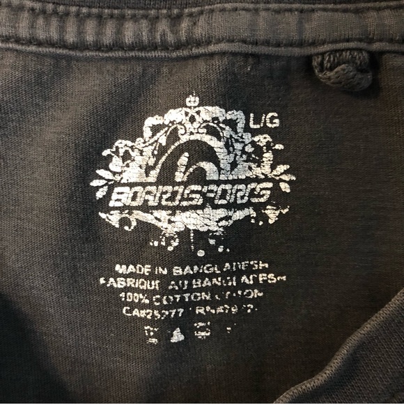 Mens faded black t shirt with a pinup woman in lingerie on front size large - Picture 6 of 12